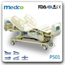 MED-P501 Cinco funções cama de hospital elétrico com rodas